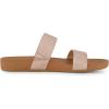 imageCUSHIONAIRE Womens Josie 2 band slide footbed sandal Comfort FoamChampagne