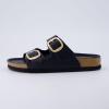 imageCUSHIONAIRE Womens Lang Cork footbed Sandal with ComfortBlack