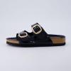 imageCUSHIONAIRE Womens Lang Cork footbed Sandal with ComfortBlack Patent