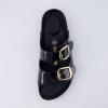 imageCUSHIONAIRE Womens Lang Cork footbed Sandal with ComfortBlack Patent