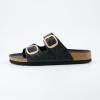 imageCUSHIONAIRE Womens Lang Cork footbed Sandal with ComfortBlack Woven