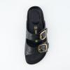 imageCUSHIONAIRE Womens Lang Cork footbed Sandal with ComfortBlack Woven