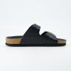 imageCUSHIONAIRE Womens Lang Cork footbed Sandal with ComfortBlack Woven