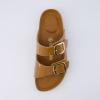 imageCUSHIONAIRE Womens Lang Cork footbed Sandal with ComfortDark Tan Patent