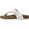 imageCUSHIONAIRE Womens Libby Cork footbed Sandal with Comfort and Wide Widths AvailableWhite