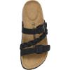 imageCUSHIONAIRE Womens Lizzy Cork Footbed Sandal  Comfortable Adjustable Straps Arch Support Wide Widths Available Boho Chic Summer SlidesBlack