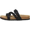 imageCUSHIONAIRE Womens Lizzy Cork Footbed Sandal  Comfortable Adjustable Straps Arch Support Wide Widths Available Boho Chic Summer SlidesBlack