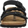 imageCUSHIONAIRE Womens Lizzy Cork Footbed Sandal  Comfortable Adjustable Straps Arch Support Wide Widths Available Boho Chic Summer SlidesBlack