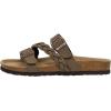 imageCUSHIONAIRE Womens Lizzy Cork Footbed Sandal  Comfortable Adjustable Straps Arch Support Wide Widths Available Boho Chic Summer SlidesBrown