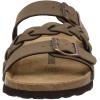 imageCUSHIONAIRE Womens Lizzy Cork Footbed Sandal  Comfortable Adjustable Straps Arch Support Wide Widths Available Boho Chic Summer SlidesBrown