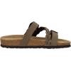 imageCUSHIONAIRE Womens Lizzy Cork Footbed Sandal  Comfortable Adjustable Straps Arch Support Wide Widths Available Boho Chic Summer SlidesBrown