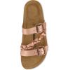 imageCUSHIONAIRE Womens Lizzy Cork Footbed Sandal  Comfortable Adjustable Straps Arch Support Wide Widths Available Boho Chic Summer SlidesRose Gold
