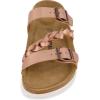imageCUSHIONAIRE Womens Lizzy Cork Footbed Sandal  Comfortable Adjustable Straps Arch Support Wide Widths Available Boho Chic Summer SlidesRose Gold