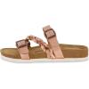 imageCUSHIONAIRE Womens Lizzy Cork Footbed Sandal  Comfortable Adjustable Straps Arch Support Wide Widths Available Boho Chic Summer SlidesRose Gold