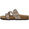 imageCUSHIONAIRE Womens Lizzy Cork Footbed Sandal  Comfortable Adjustable Straps Arch Support Wide Widths Available Boho Chic Summer SlidesStone