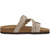 imageCUSHIONAIRE Womens Lizzy Cork Footbed Sandal  Comfortable Adjustable Straps Arch Support Wide Widths Available Boho Chic Summer SlidesStone