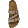 imageCUSHIONAIRE Womens Lizzy Cork Footbed Sandal  Comfortable Adjustable Straps Arch Support Wide Widths Available Boho Chic Summer SlidesStone