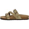 imageCUSHIONAIRE Womens Lizzy Cork Footbed Sandal  Comfortable Adjustable Straps Arch Support Wide Widths Available Boho Chic Summer SlidesTaupe
