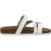 imageCUSHIONAIRE Womens Lizzy Cork Footbed Sandal  Comfortable Adjustable Straps Arch Support Wide Widths Available Boho Chic Summer SlidesWhite