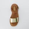 imageCUSHIONAIRE Womens Swoon one band ankle strap sandal with Memory Foam Wide Widths AvailableSaddleGold