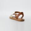 imageCUSHIONAIRE Womens Swoon one band ankle strap sandal with Memory Foam Wide Widths AvailableSaddleGold