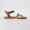 imageCUSHIONAIRE Womens Swoon one band ankle strap sandal with Memory Foam Wide Widths AvailableSaddleGold