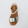 imageCUSHIONAIRE Womens Swoon one band ankle strap sandal with Memory Foam Wide Widths AvailableWhiteSilver