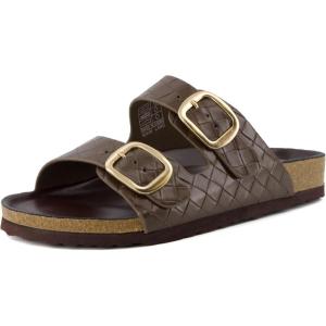 imageCUSHIONAIRE Womens Lang Cork footbed Sandal with ComfortEspresso Woven
