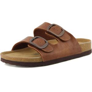 imageCUSHIONAIRE Womens Lang Cork footbed Sandal with ComfortTan