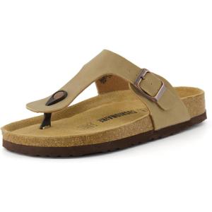 imageCUSHIONAIRE Womens Leah Cork Footbed Sandal With ComfortTaupe