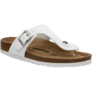imageCUSHIONAIRE Womens Leah Cork Footbed Sandal With ComfortWhite