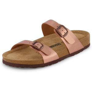 imageCUSHIONAIRE Womens Liam Cork footbed Sandal with ComfortRose Gold