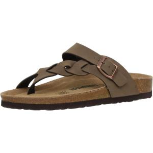 imageCUSHIONAIRE Womens Libby Cork footbed Sandal with Comfort and Wide Widths AvailableBrown