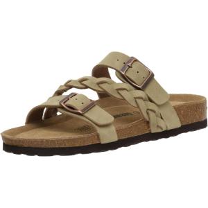 imageCUSHIONAIRE Womens Lizzy Cork Footbed Sandal  Comfortable Adjustable Straps Arch Support Wide Widths Available Boho Chic Summer SlidesTaupe