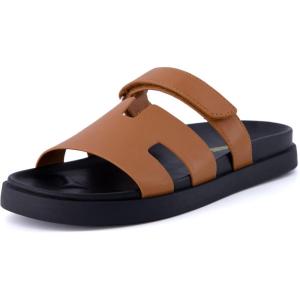 imageCUSHIONAIRE Womens Lotto footbed sandal with Comfort Wide Widths AvailableCognac