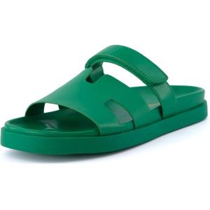imageCUSHIONAIRE Womens Lotto footbed sandal with Comfort Wide Widths AvailableKelly Green