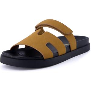 imageCUSHIONAIRE Womens Lotto footbed sandal with Comfort Wide Widths AvailableWhiskey Vegan Suede