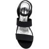 imageCUSHIONAIRE Womens Aria Stretch mid Block Heel Sandal Memory Foam