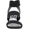 imageCUSHIONAIRE Womens Aria Stretch mid Block Heel Sandal Memory Foam