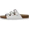 imageCUSHIONAIRE Womens Lela Cork footbed Sandal with ComfortWhite
