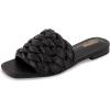 imageCUSHIONAIRE Womens Aramis woven slide sandal Memory Foam Wide Widths AvailableBlack