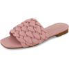 imageCUSHIONAIRE Womens Aramis woven slide sandal Memory Foam Wide Widths AvailablePink