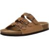 imageCUSHIONAIRE Womens Lela Cork footbed Sandal with ComfortTan Vegan Suede