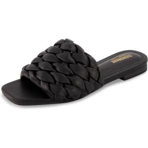 imageCUSHIONAIRE Womens Aramis woven slide sandal Memory Foam Wide Widths AvailableBlack