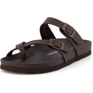 imageCUSHIONAIRE Womens Laker soft footbed Sandal with ComfortDark Brown