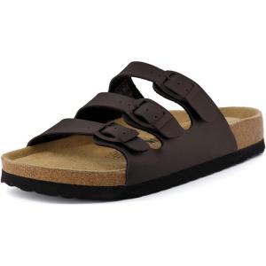 imageCUSHIONAIRE Womens Lela Cork footbed Sandal with ComfortBrown Nappa
