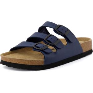 imageCUSHIONAIRE Womens Lela Cork footbed Sandal with ComfortNavy Nappa