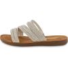 imageCUSHIONAIRE Womens Anabel rhinestone slide sandal Memory FoamSilver