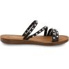imageCUSHIONAIRE Womens Andrea strappy stud slide sandal Memory FoamBlack