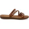 imageCUSHIONAIRE Womens Andrea strappy stud slide sandal Memory FoamTan